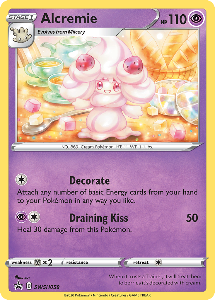 Alcremie (SWSH058) [Sword & Shield: Black Star Promos] | Pegasus Games WI