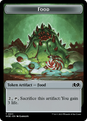 Treasure // Food (0011) Double-Sided Token [Wilds of Eldraine Tokens] | Pegasus Games WI