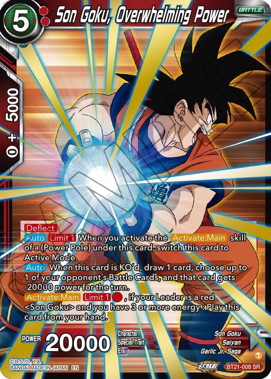 Son Goku, Overwhelming Power (BT21-008) [Wild Resurgence] | Pegasus Games WI