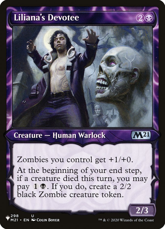 Liliana's Devotee (Showcase) [The List] | Pegasus Games WI