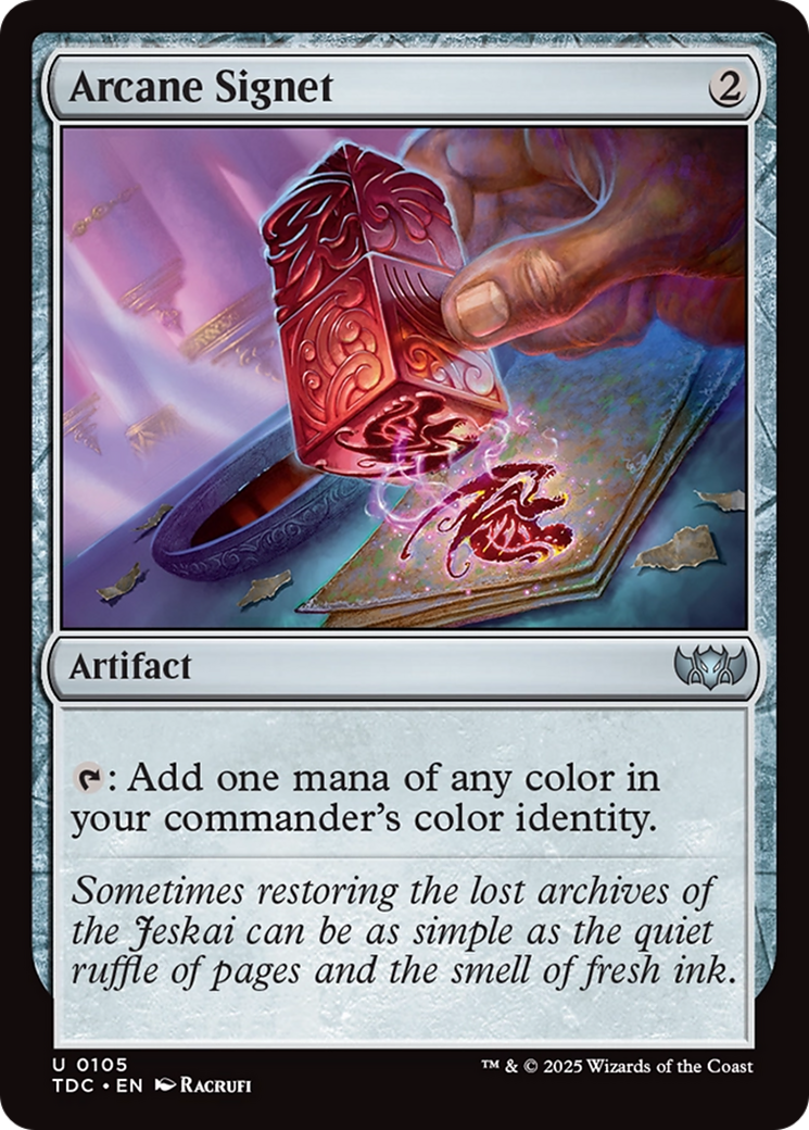 Arcane Signet [Tarkir: Dragonstorm Commander] | Pegasus Games WI