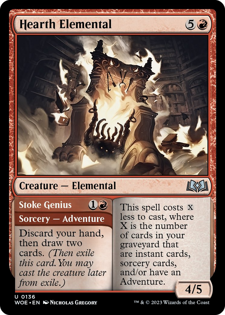 Hearth Elemental // Stoke Genius [Wilds of Eldraine] | Pegasus Games WI