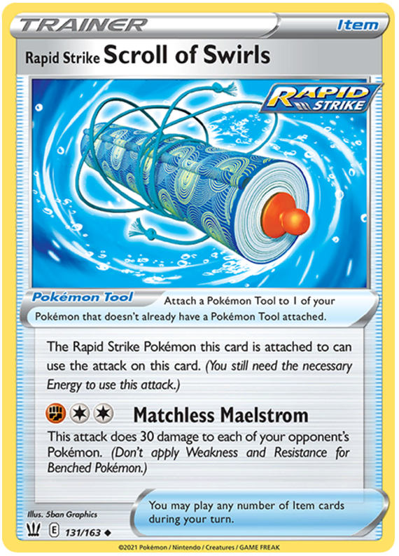 Rapid Strike Scroll of Swirls (131/163) [Sword & Shield: Battle Styles] | Pegasus Games WI