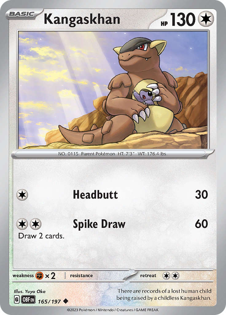 Kangaskhan (165/197) [Scarlet & Violet: Obsidian Flames] | Pegasus Games WI
