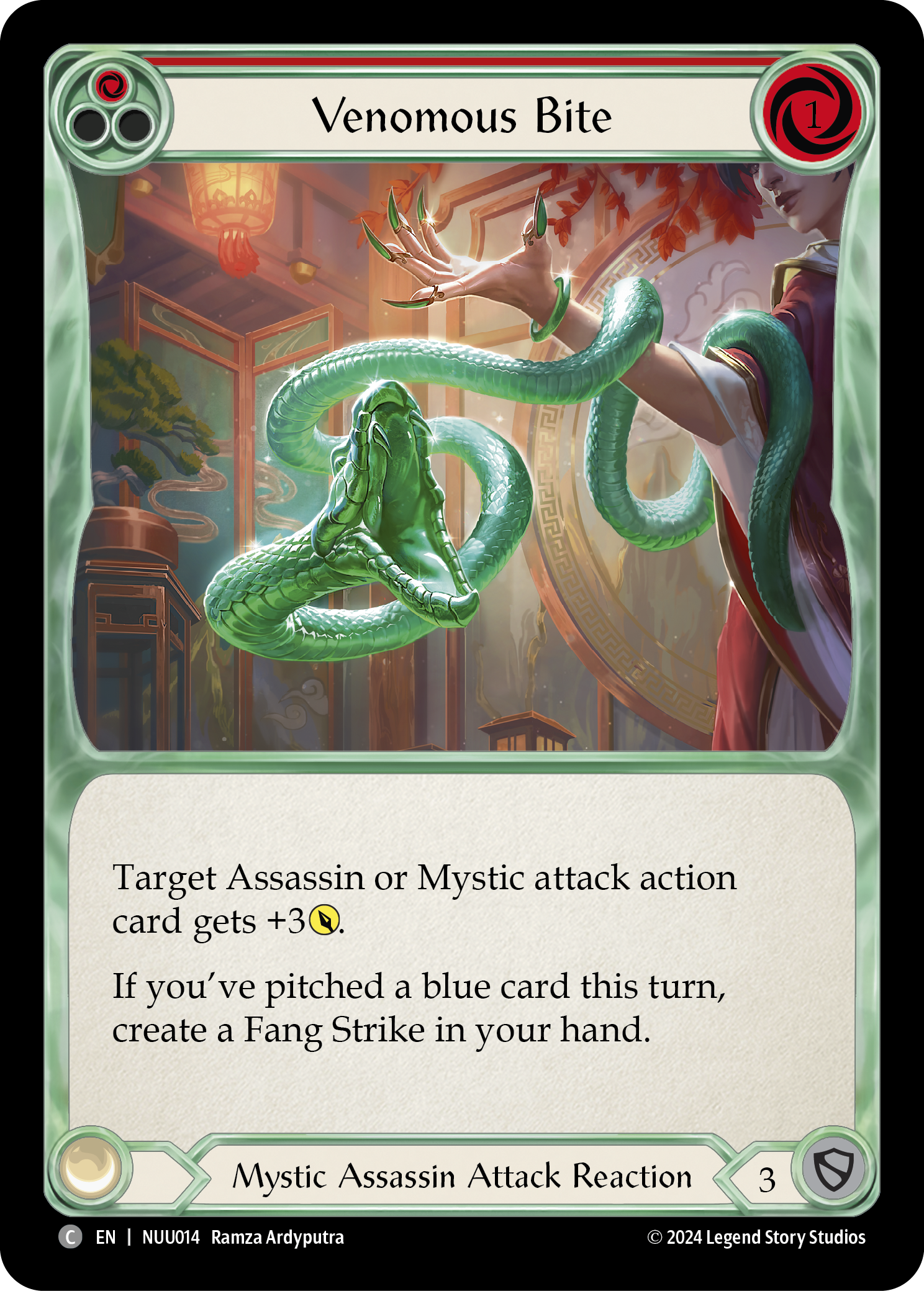 Venomous Bite [NUU014] (Part the Mistveil Nuu Blitz Deck) | Pegasus Games WI