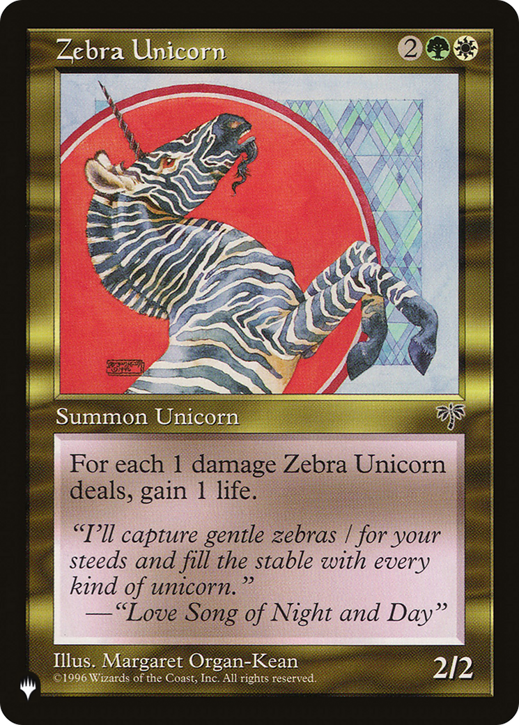 Zebra Unicorn [The List] | Pegasus Games WI