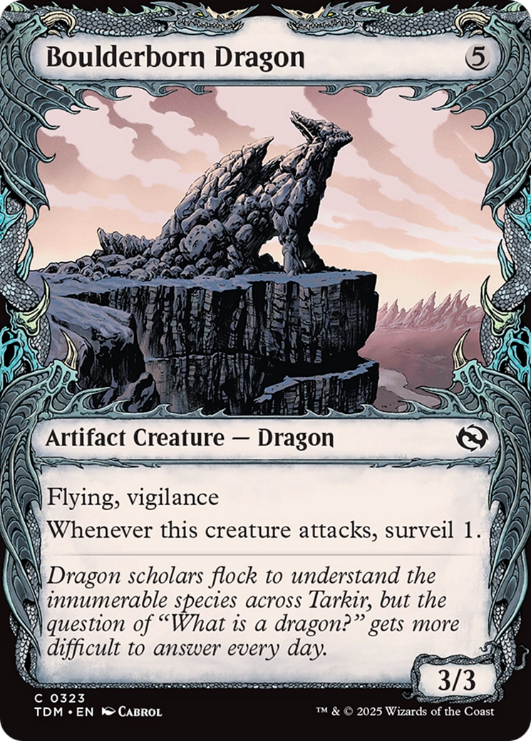Boulderborn Dragon (Showcase) [Tarkir: Dragonstorm] | Pegasus Games WI