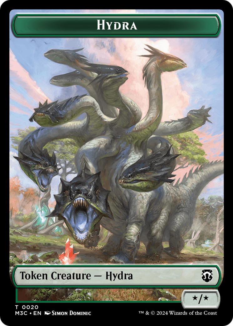 Hydra // Boar Double-Sided Token [Modern Horizons 3 Commander Tokens] | Pegasus Games WI