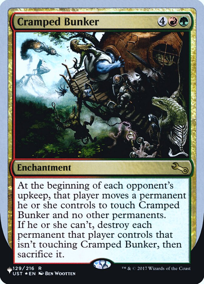 Cramped Bunker (Unfinity Foil Edition) [The List] | Pegasus Games WI