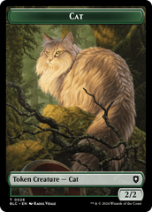 Elemental // Cat Double-Sided Token [Bloomburrow Commander Tokens] | Pegasus Games WI