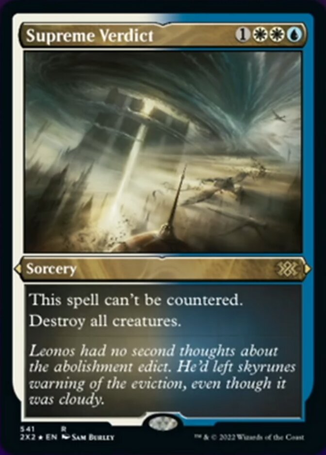 Supreme Verdict (Foil Etched) [Double Masters 2022] | Pegasus Games WI