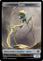 Servo // Elephant Double-Sided Token [Commander Masters Tokens] | Pegasus Games WI
