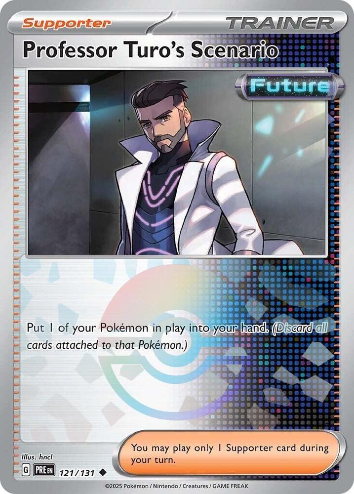 Professor Turo's Scenario (121/131) (Poke Ball Pattern) [Scarlet & Violet: Prismatic Evolutions] | Pegasus Games WI