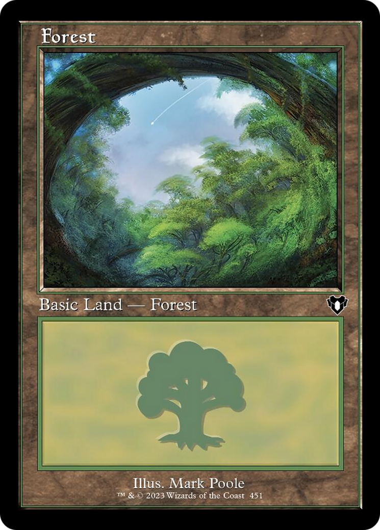 Forest (451) (Retro) [Commander Masters] | Pegasus Games WI