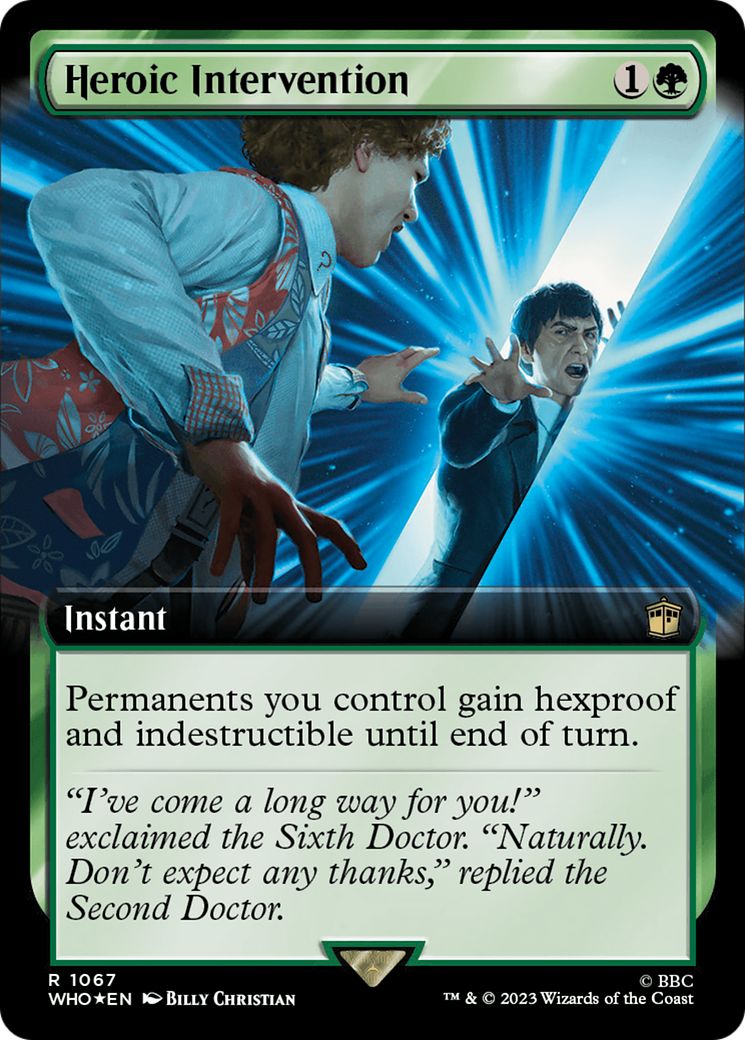 Heroic Intervention (Extended Art) (Surge Foil) [Doctor Who] | Pegasus Games WI