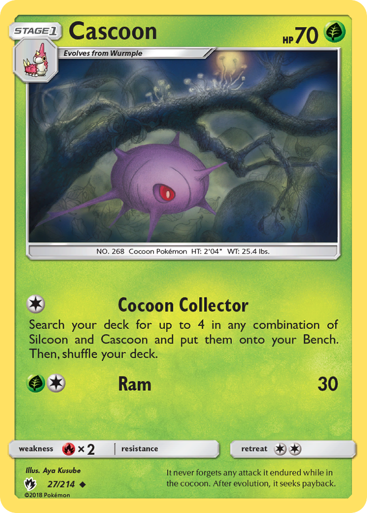 Cascoon (27/214) [Sun & Moon: Lost Thunder] | Pegasus Games WI