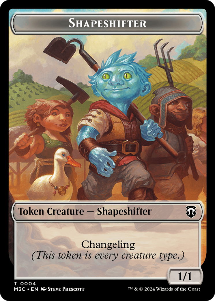 Shapeshifter (0004) // Copy Double-Sided Token [Modern Horizons 3 Commander Tokens] | Pegasus Games WI