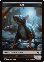 Human // Rat Double-Sided Token [Tarkir: Dragonstorm Commander Tokens] | Pegasus Games WI