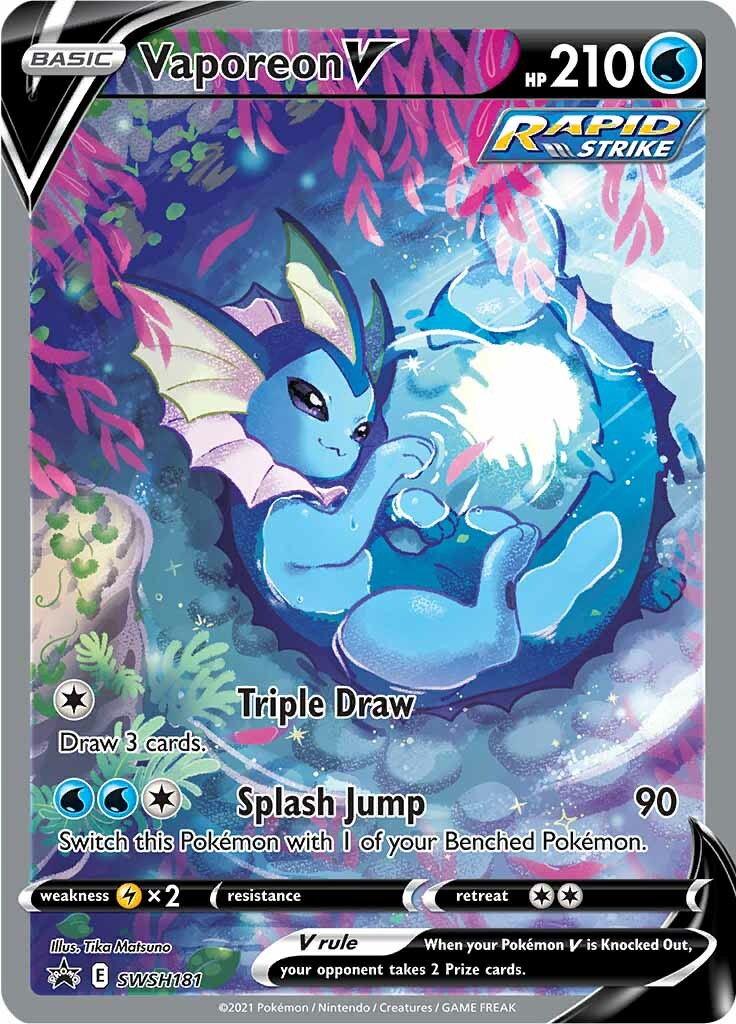 Vaporeon V (SWSH181) [Sword & Shield: Black Star Promos] | Pegasus Games WI