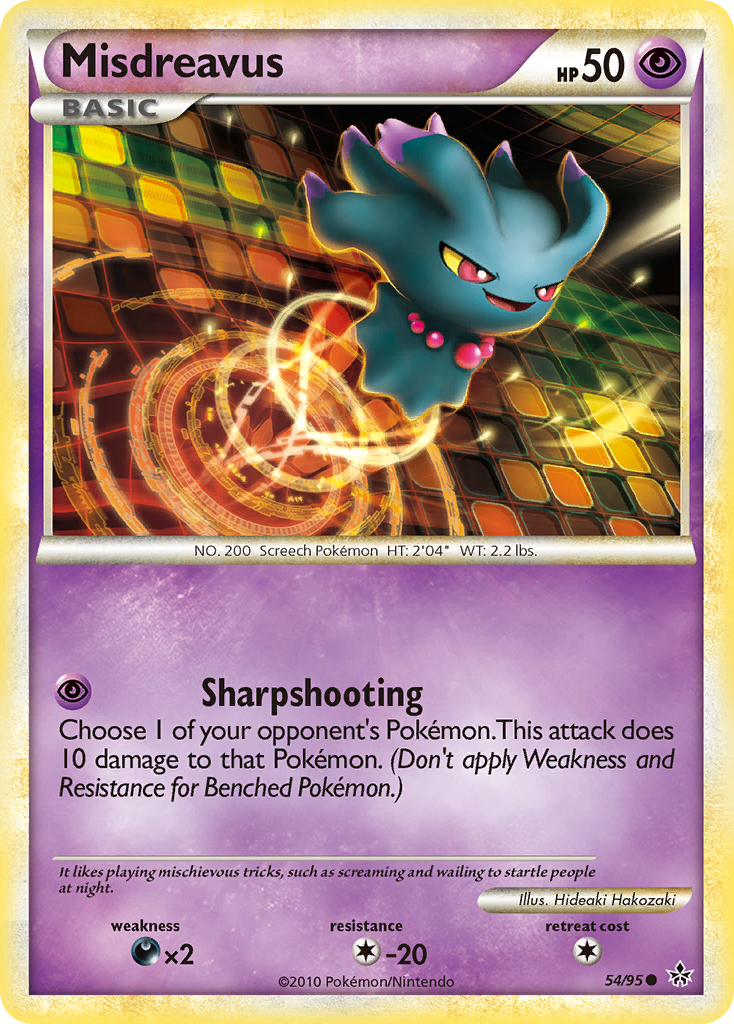 Misdreavus (54/95) [HeartGold & SoulSilver: Unleashed] | Pegasus Games WI