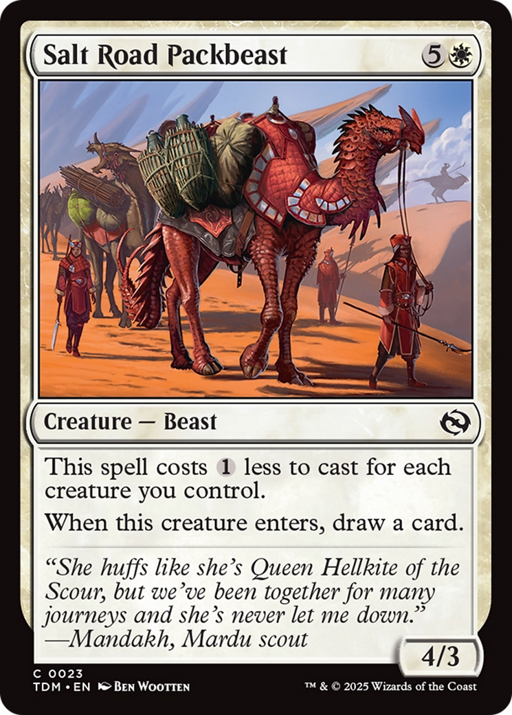 Salt Road Packbeast [Tarkir: Dragonstorm] | Pegasus Games WI