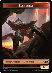 Elemental (0016) // Gold Double-Sided Token [Tarkir: Dragonstorm Commander Tokens] | Pegasus Games WI