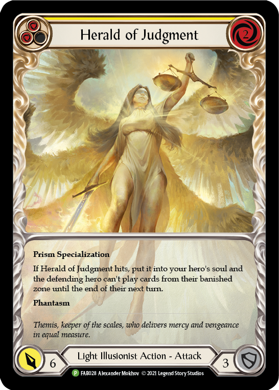 Herald of Judgment [FAB028] (Promo)  Rainbow Foil | Pegasus Games WI