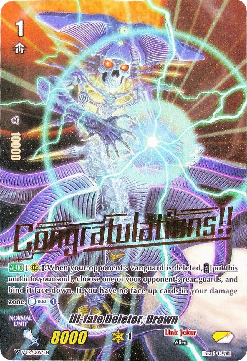 Ill-fate Deletor, Drown (Hot Stamped) (V-PR/057EN) [V Promo Cards] | Pegasus Games WI