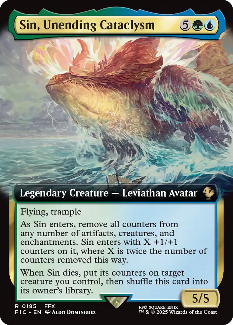 Sin, Unending Cataclysm (Extended Art) [FINAL FANTASY Commander] | Pegasus Games WI