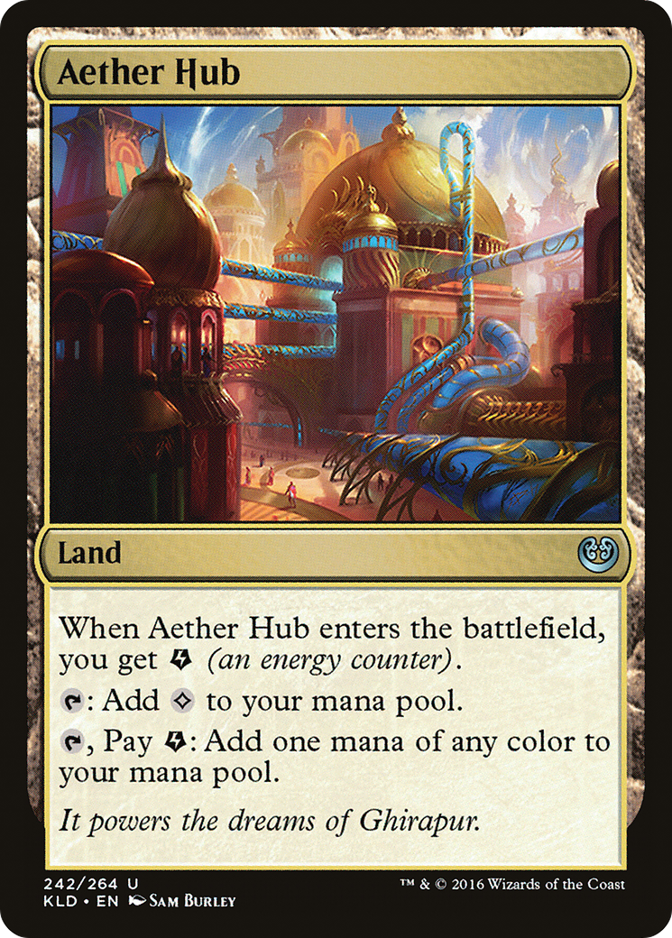Aether Hub (Ripple Foil) [Modern Horizons 3 Commander] | Pegasus Games WI