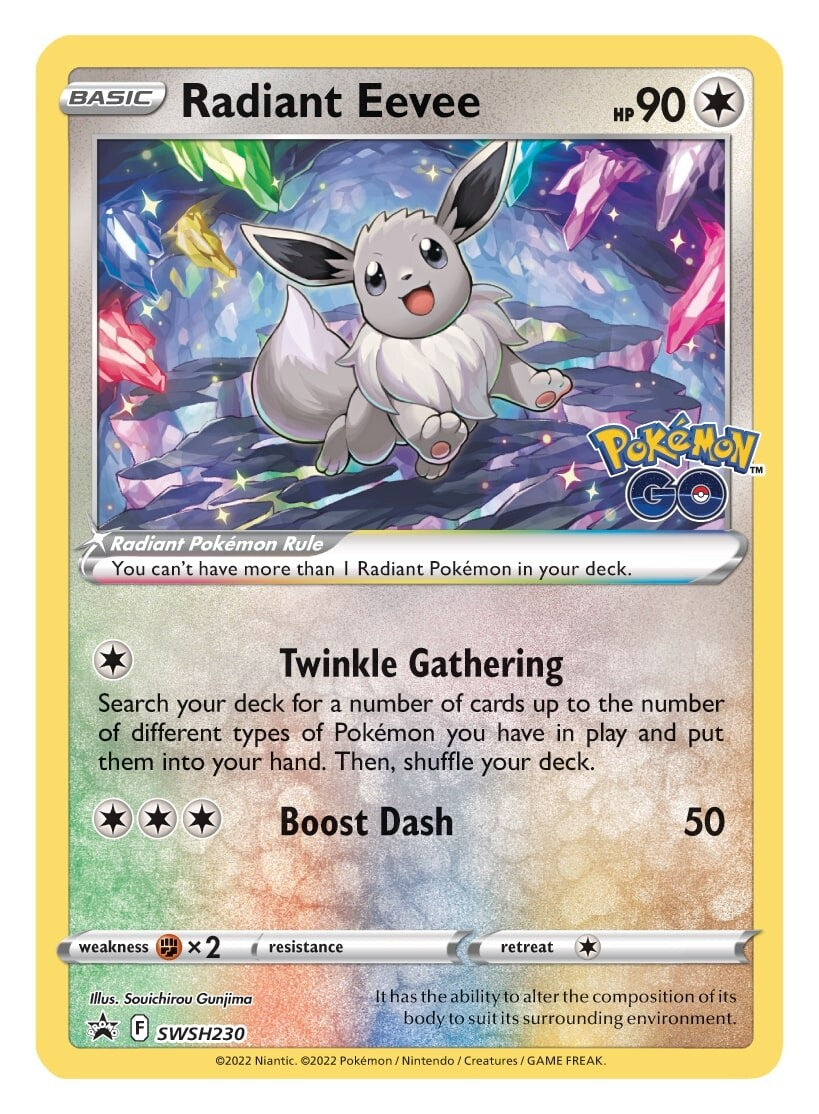 Radiant Eevee (SWSH230) [Sword & Shield: Black Star Promos] | Pegasus Games WI