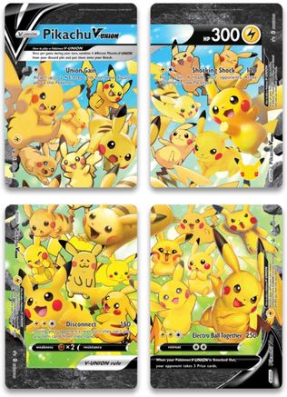 Pikachu V-UNION (Set of 4) [Sword & Shield: Black Star Promos] | Pegasus Games WI