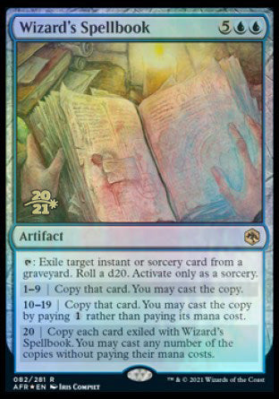 Wizard's Spellbook [Dungeons & Dragons: Adventures in the Forgotten Realms Prerelease Promos] | Pegasus Games WI