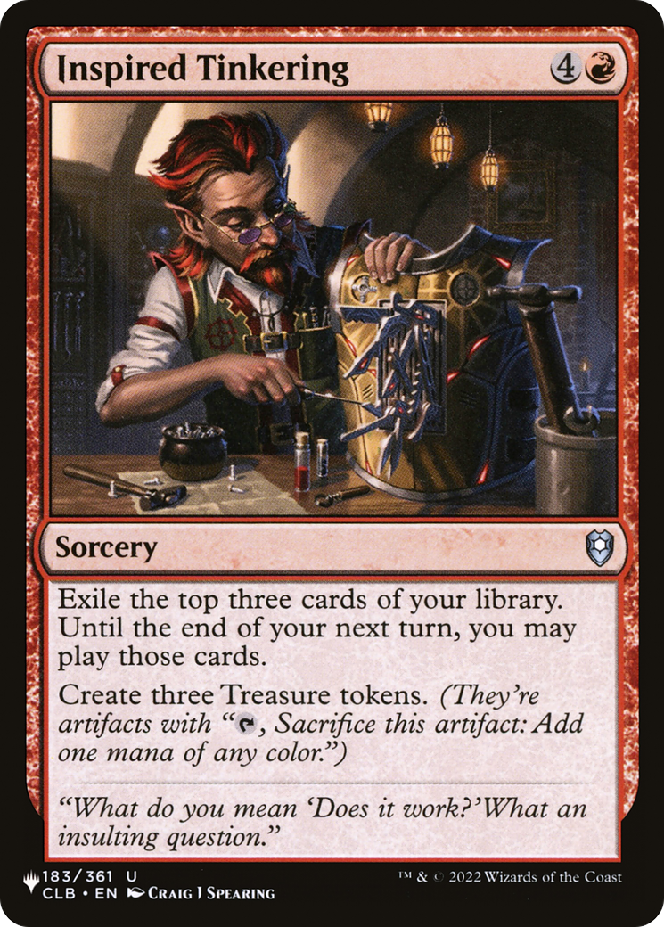 Inspired Tinkering [The List] | Pegasus Games WI