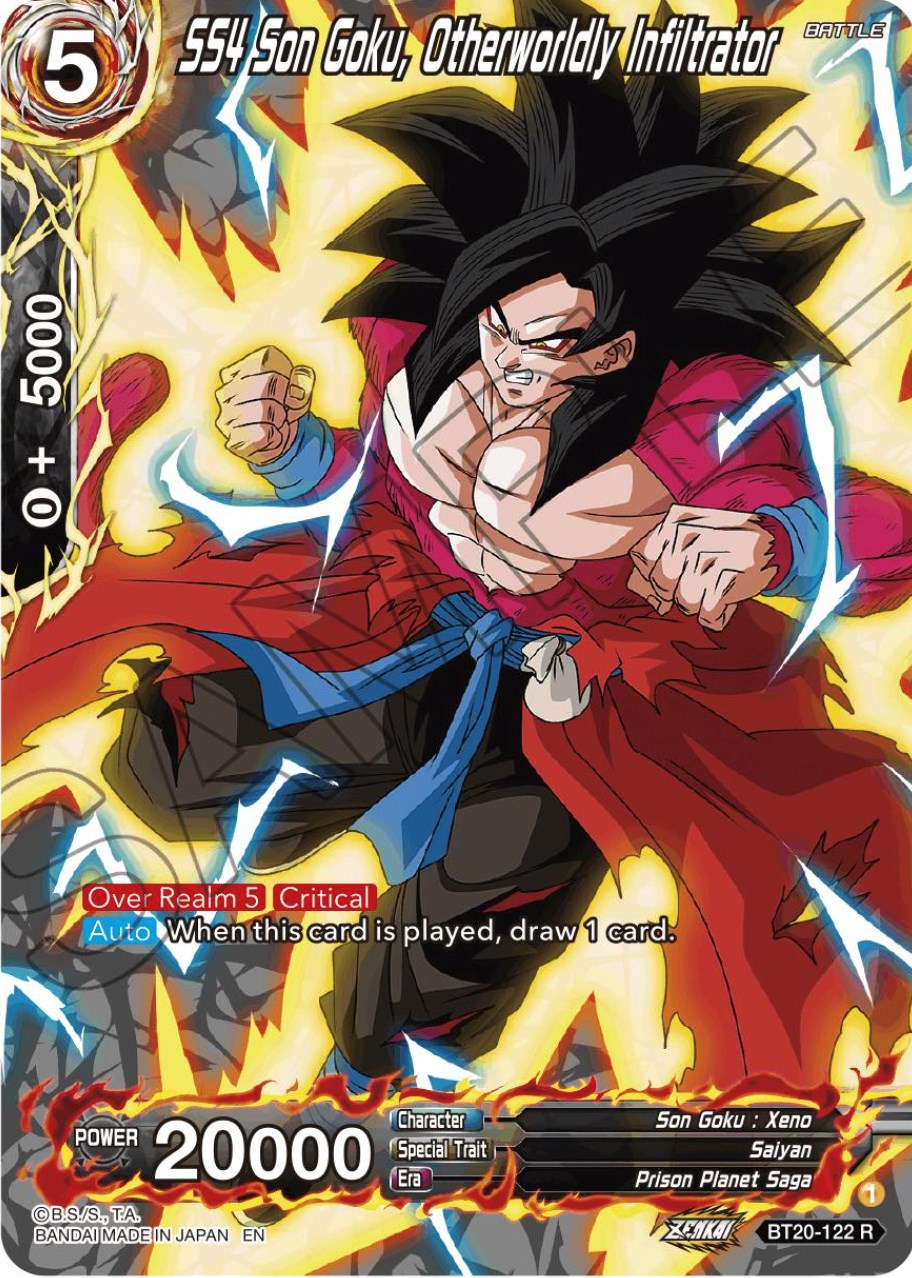 SS4 Son Goku, Otherworldly Infiltrator (Silver Foil) (BT20-122) [Power Absorbed] | Pegasus Games WI