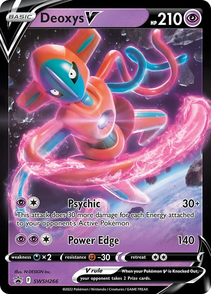 Deoxys V (SWSH266) [Sword & Shield: Black Star Promos] | Pegasus Games WI