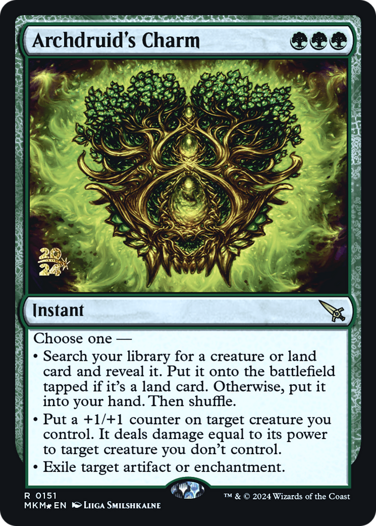 Archdruid's Charm [Murders at Karlov Manor Prerelease Promos] | Pegasus Games WI