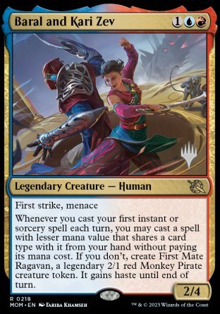 Baral and Kari Zev (Promo Pack) [March of the Machine Promos] | Pegasus Games WI