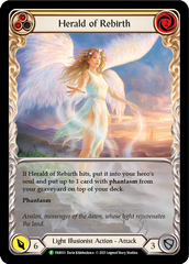 Herald of Rebirth (Yellow) [FAB033] (Promo)  Rainbow Foil | Pegasus Games WI