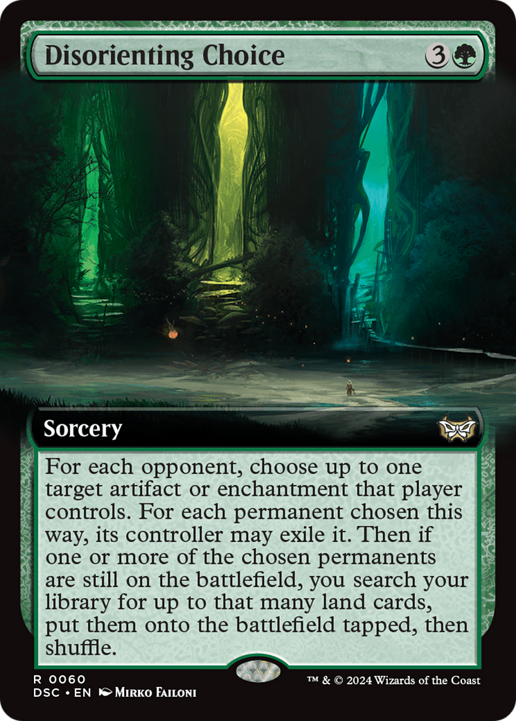 Disorienting Choice (Extended Art) [Duskmourn: House of Horror Commander] | Pegasus Games WI