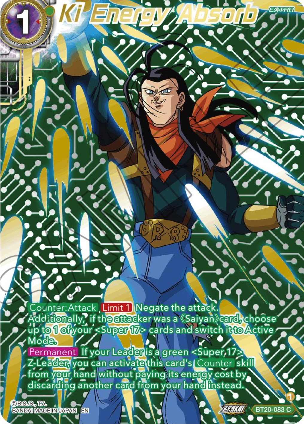 Ki Energy Absorb (Gold-Stamped) (BT20-083) [Power Absorbed] | Pegasus Games WI