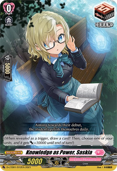 Knowledge as Power, Saskia (D-LTD01/012EN) [Ahoy! Lyrical Monasterio!] | Pegasus Games WI