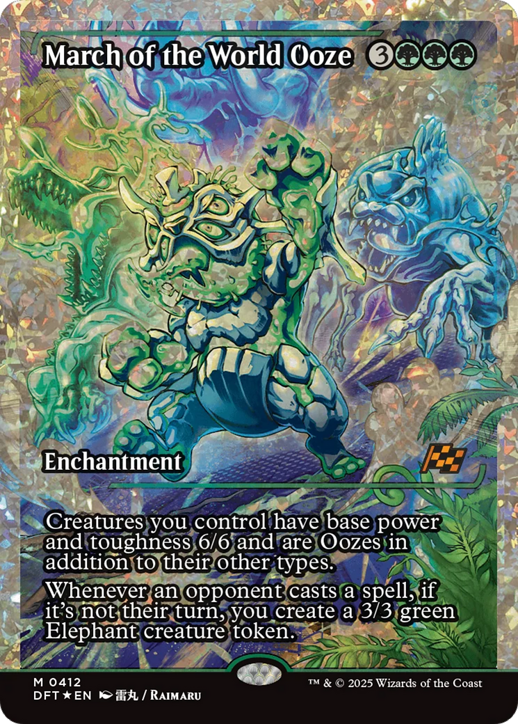 March of the World Ooze (Showcase) (Fracture Foil) [Aetherdrift] | Pegasus Games WI