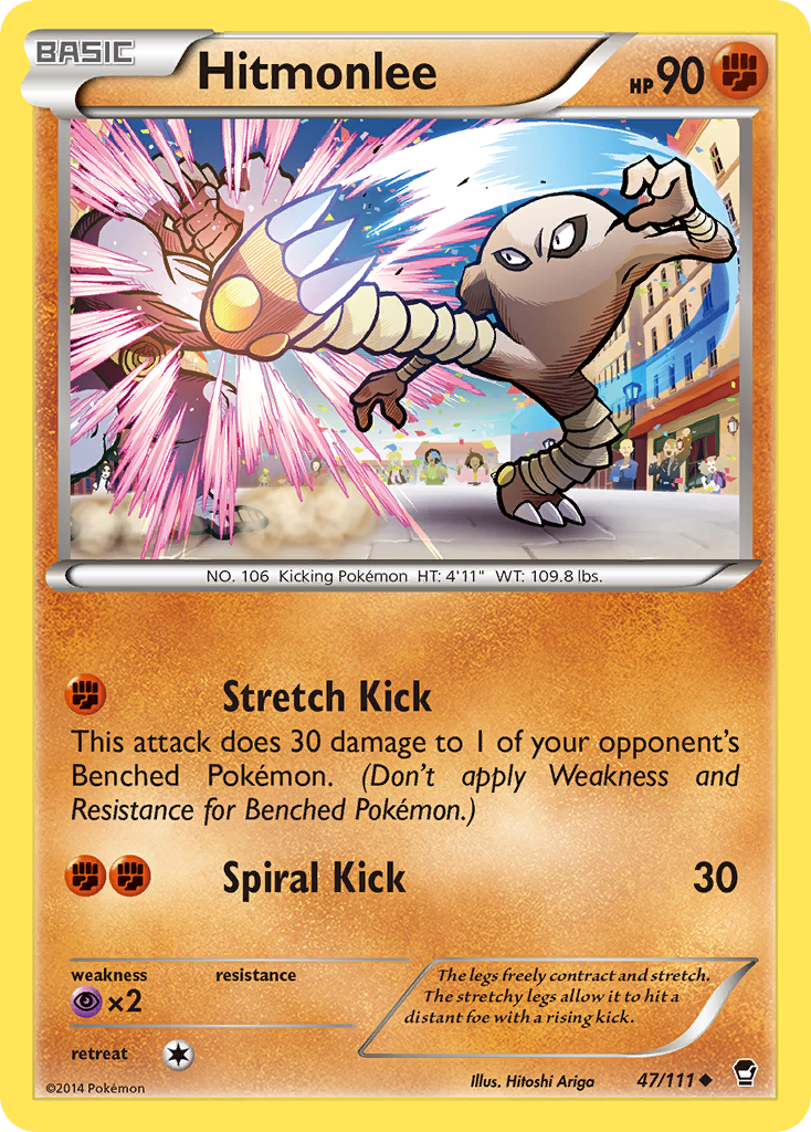 Hitmonlee (47/111) [XY: Furious Fists] | Pegasus Games WI