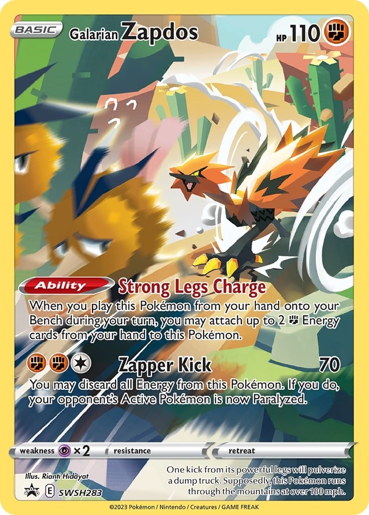 Galarian Zapdos (SWSH283) [Sword & Shield: Black Star Promos] | Pegasus Games WI