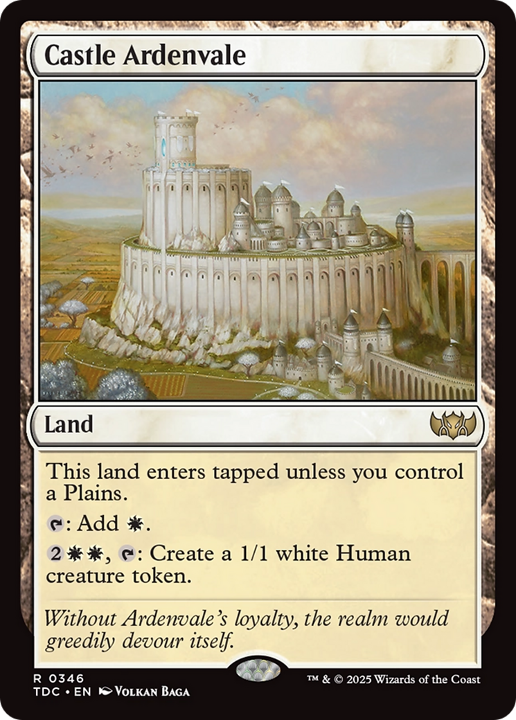 Castle Ardenvale [Tarkir: Dragonstorm Commander] | Pegasus Games WI