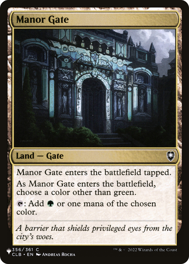 Manor Gate [The List] | Pegasus Games WI