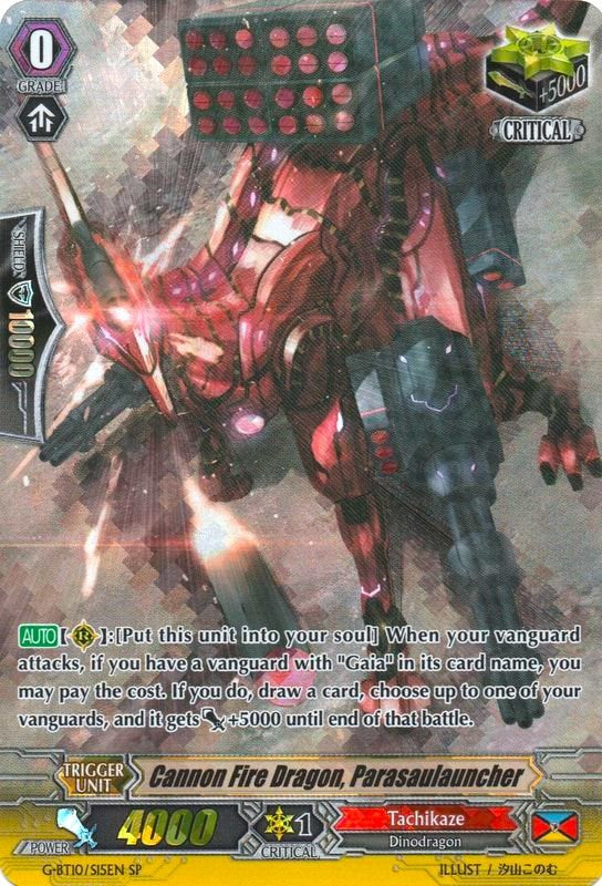 Cannon Fire Dragon, Parasaulauncher (G-BT10/S15EN) [Raging Clash of the Blade Fangs] | Pegasus Games WI