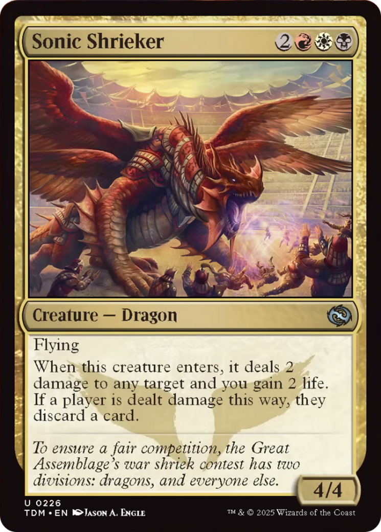 Sonic Shrieker [Tarkir: Dragonstorm] | Pegasus Games WI