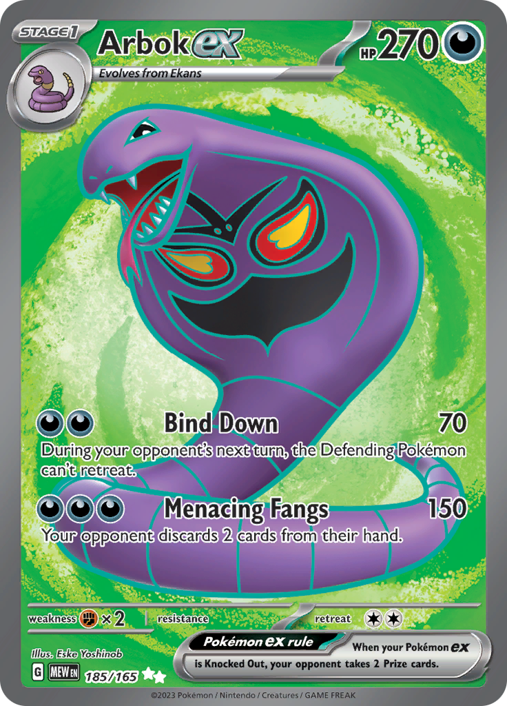 Arbok ex (185/165) [Scarlet & Violet 151] | Pegasus Games WI